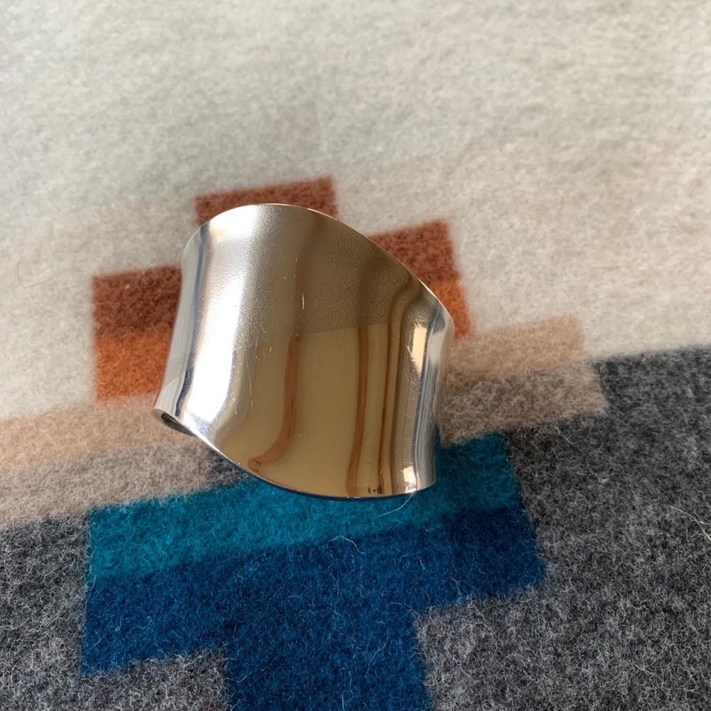 Sterling Native American Modernist Cuff Bracelet